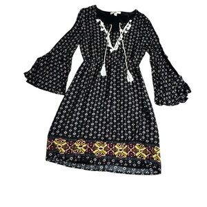 Ya Los Angeles Black and White Boho Dress